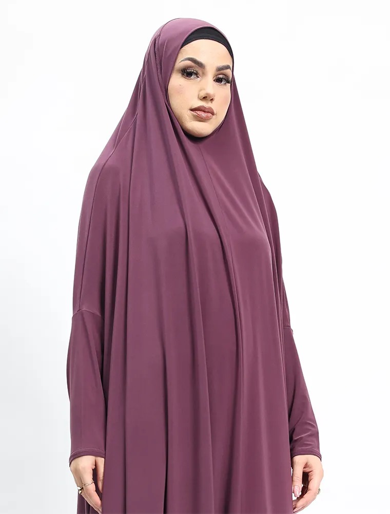 Mauve Jersey Jilbab